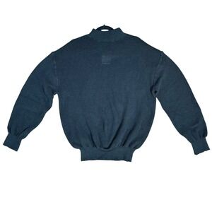 Vintage US Military OG-507 Wool Sweater XL Flame Resistant Mock Neck Black